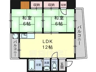 ヴィラ麻田【1階】の間取り
