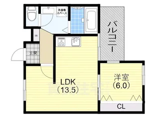 兵庫県神戸市須磨区大手町1丁目【アパート】の間取り