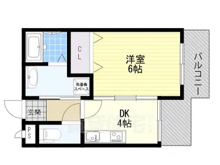 サウスサイド武庫之荘【4階】の間取り