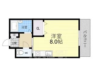 フジハイツ南甲子園【2階】の間取り