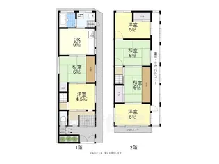 大阪府堺市北区金岡町【一戸建】の間取り