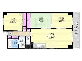 パレスコート・二条【3階】の間取り