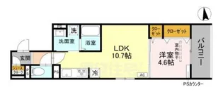 D-ROOM丹波橋【2階】の間取り