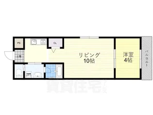 大阪府堺市堺区南向陽町1丁【アパート】の間取り