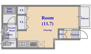 アビテブランシュ関町【103号室】の間取り