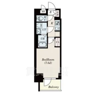 S-RESIDENCE名駅太閤【13階】の間取り