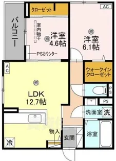 イルソラーレ須磨【3階】の間取り