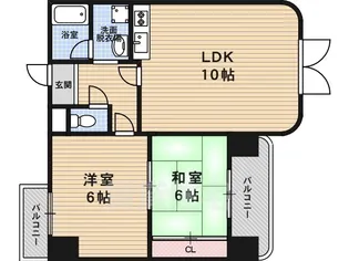 ルネ吉祥院【5-B号室】の間取り