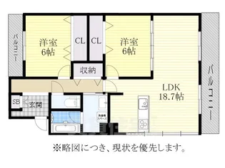 ガゾンドコリーヌ63【102号室】の間取り
