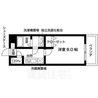 アトラス一乗寺【3階】の間取り