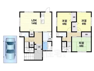 奈良県吉野郡大淀町大字北野【一戸建】の間取り