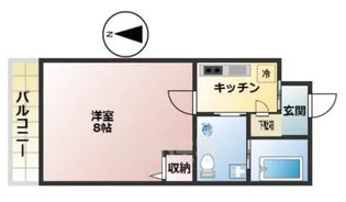 Gladvis二条式部【2階】の間取り