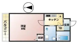Gladvis二条式部【4階】の間取り