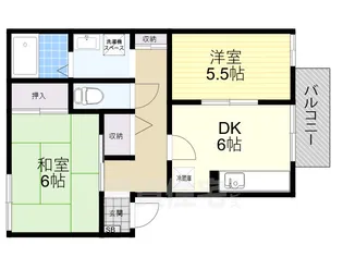 ハイム伊勢【2階】の間取り