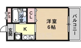 ラ・テール西田弐番館【2階】の間取り