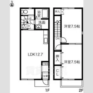 twins 葭田【1階】の間取り