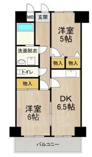 デイグラン長居公園【5階】の間取り