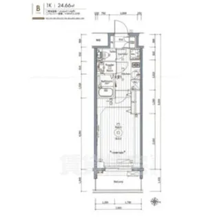 エステムコート名古屋新栄6 アートテラス【11階】の間取り