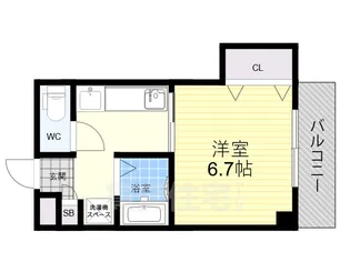 ファインキャッスル城ヶ堀【2階】の間取り