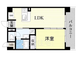 サン・アズール【5階】の間取り