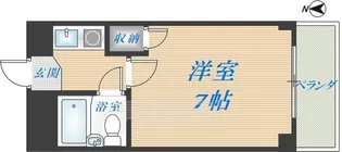 ひまわりコーポ宝持【4階】の間取り