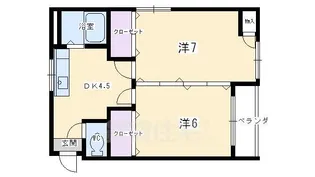 葛城マンション【4階】の間取り