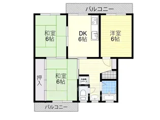 三国ヶ丘ホームプラザ【3階】の間取り