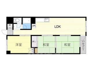 シーフィールドコーポ松原【4階】の間取り