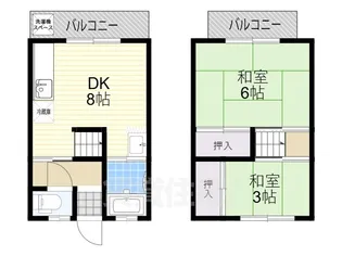 高岡アパート【10号室】の間取り