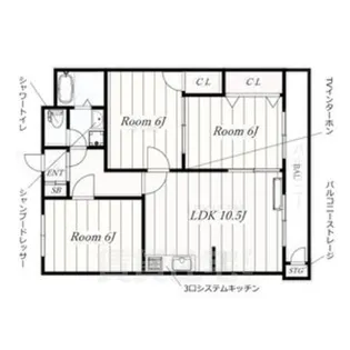 グレイK.I【3階】の間取り