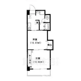 プレステージ名古屋【6階】の間取り
