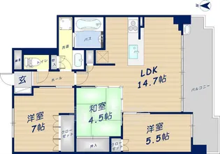 アトレ新大宮【5階】の間取り