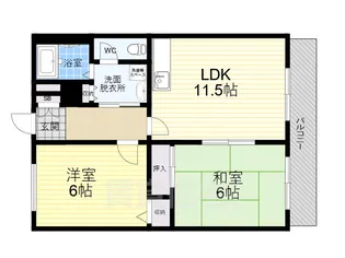 フォリア弐番館【2階】の間取り