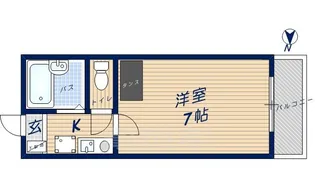 ラ・パストラール【1階】の間取り