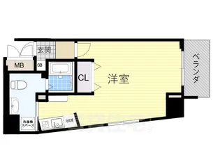 1Rの間取り画像