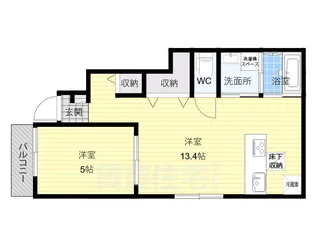 大阪府大阪市東住吉区照ケ丘矢田2丁目【アパート】の間取り