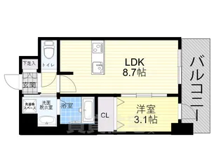 プレサンス桜山駅前アフォード【2階】の間取り