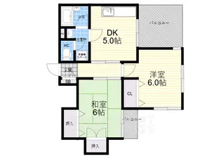 西宮グリーンハイツ5【1階】の間取り