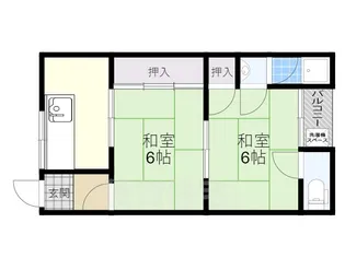 大八マンション【302号室】の間取り