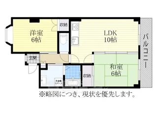 メルヴェーユK【1階】の間取り