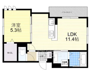 Crystal Court西宮北口【1階】の間取り