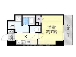 ブランシエスタ都島通【10階】の間取り