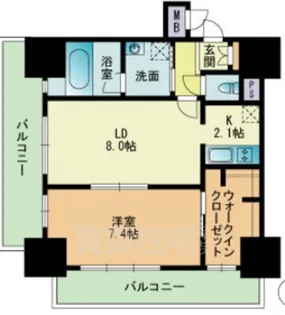 RJRプレシア吉塚駅前【11階】の間取り