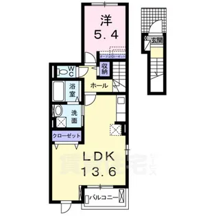 グレイス・寺川【2階】の間取り