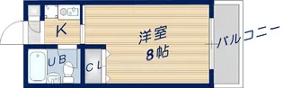 シティパレス富雄北【226号室】の間取り