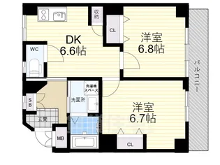 Sempre Vita南甲子園【5階】の間取り