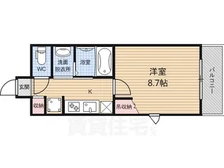 テッケルテスラ【6階】の間取り