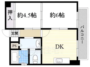 グランドハイツ北【5階】の間取り