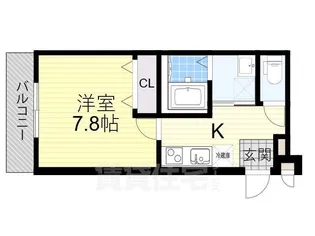 大阪府大阪市平野区加美鞍作1丁目【アパート】の間取り