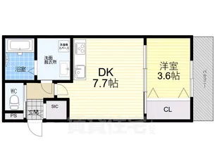 兵庫県西宮市門戸荘【アパート】の間取り